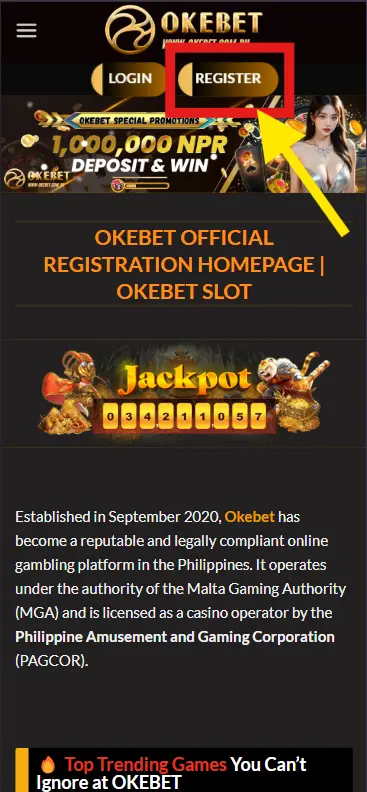 okebet register guide